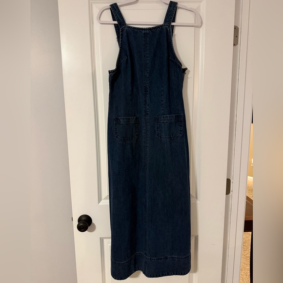 NWT Free People Dex Denim pocket midi dress Sz XS - Picture 2 of 4